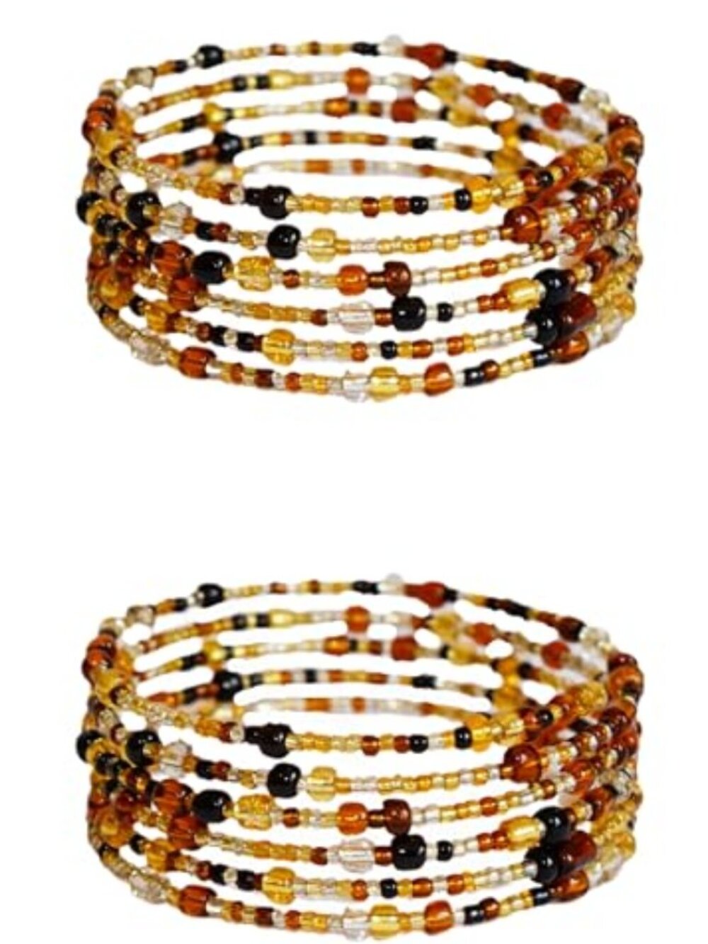 New -  Set of 2 Handmade Beaded Bracelets for Women‎ - Wrap Bracelets
